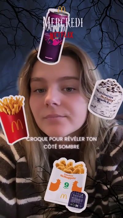 McDonald's X Netflix - Mercredi Adams — McDonald's